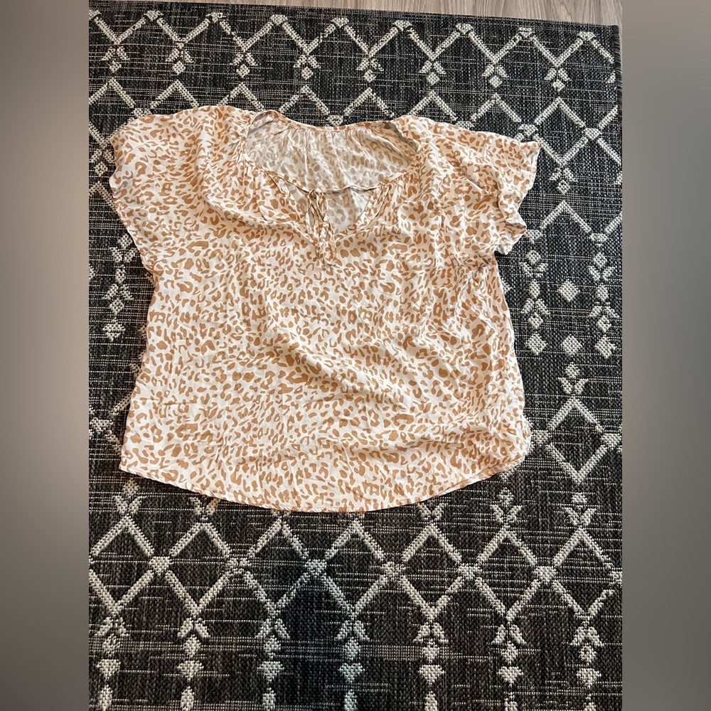 Shein leopard blouse